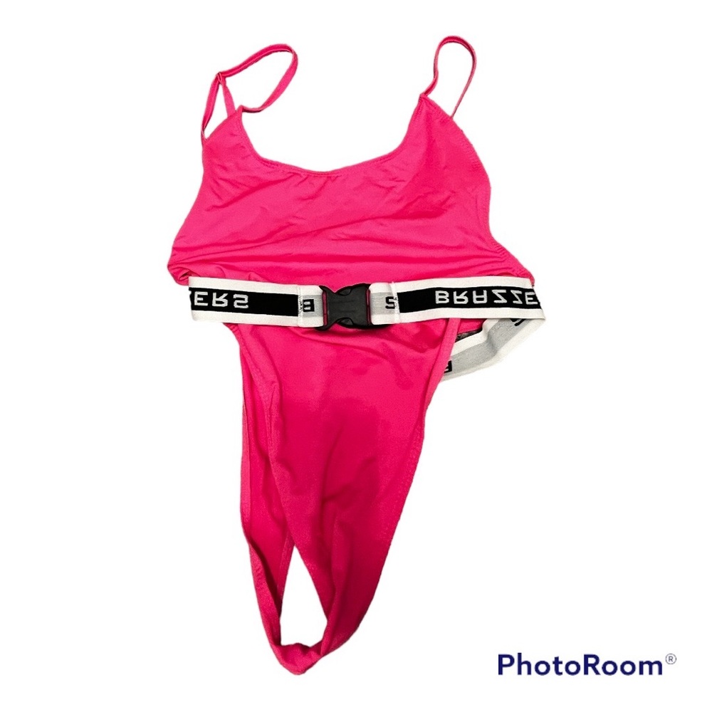 Pink Brazzers swim